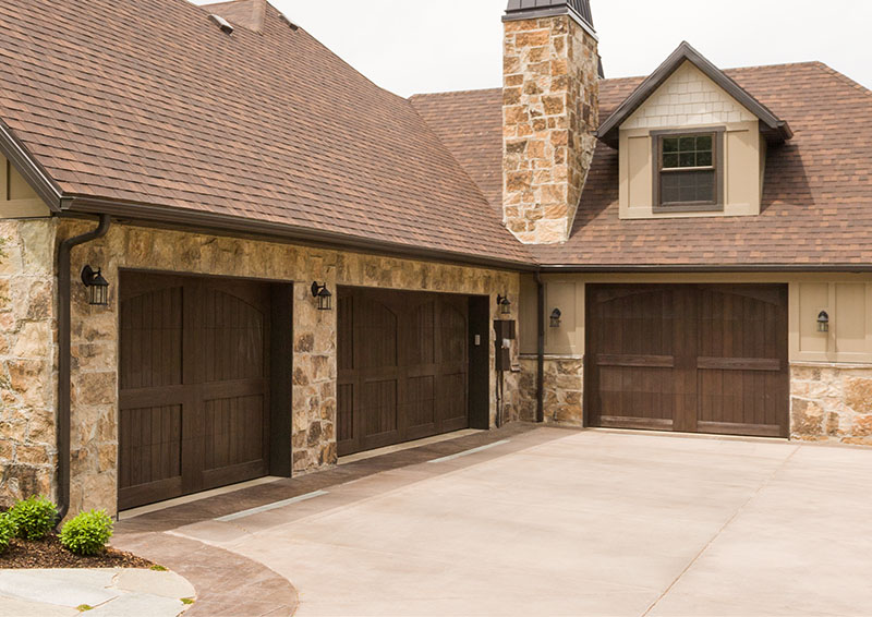 Chalet garage door